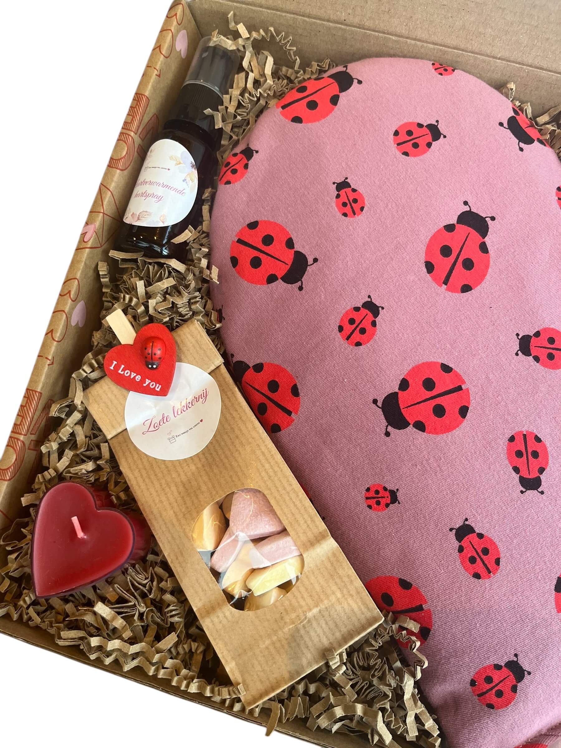 Handgemaakt hart Lievebeestje, Limited Edition brievenbuscadeau voor geluk, kracht en hoop